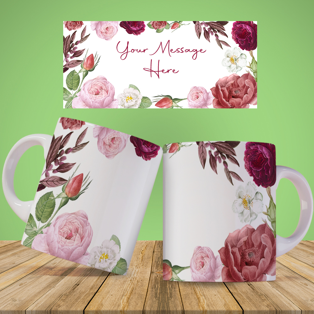 Sublimated Mug Of Purple and Mauve