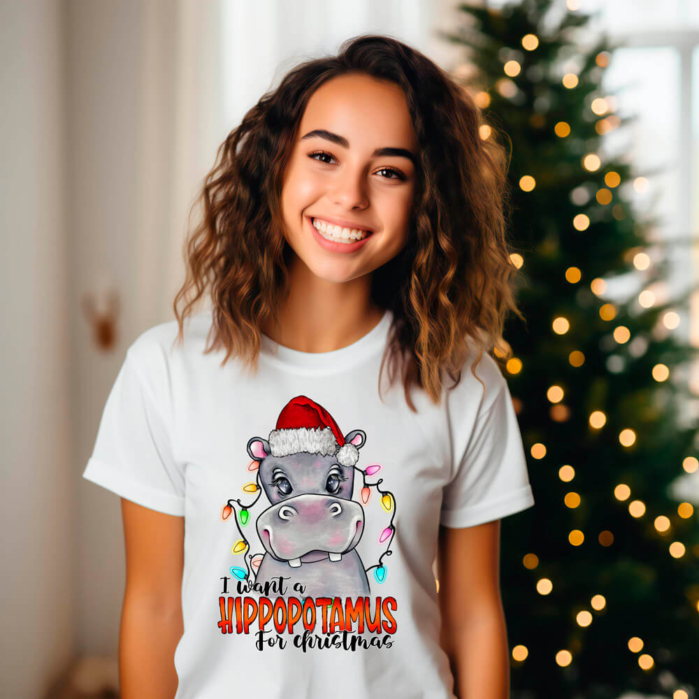 I Want A Hippopotamus For Christmas T Shirt