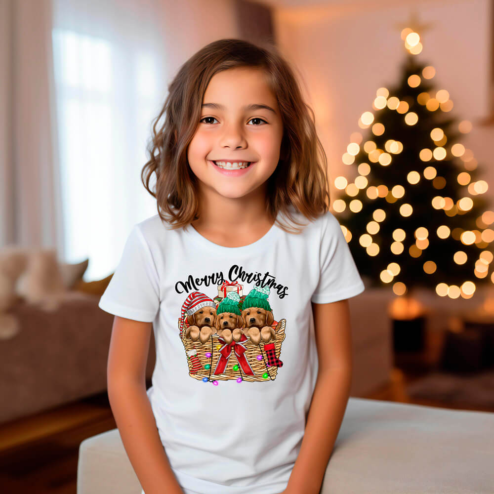 Merry Christmas Little Doggies T Shirt