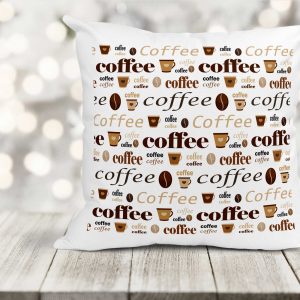 Beautifully Sublimated Coffee Pillow For Chair or Couch