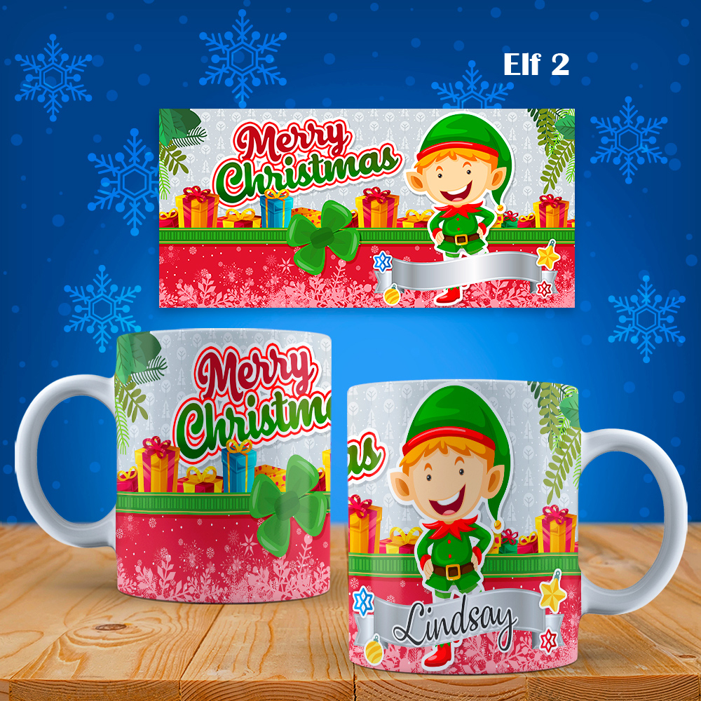Personalized Christmas Mugs Adorned With Name - Image 2