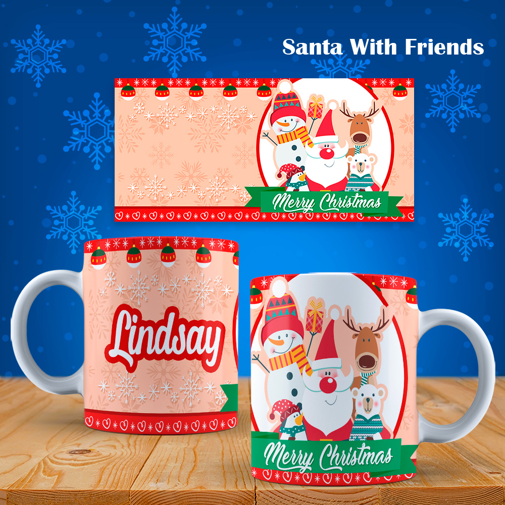Personalized Christmas Mugs Adorned With Name - Image 16
