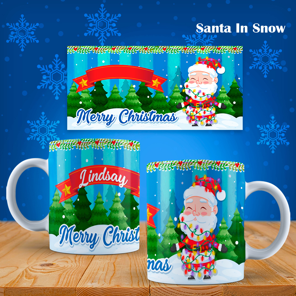 Personalized Christmas Mugs Adorned With Name - Image 5