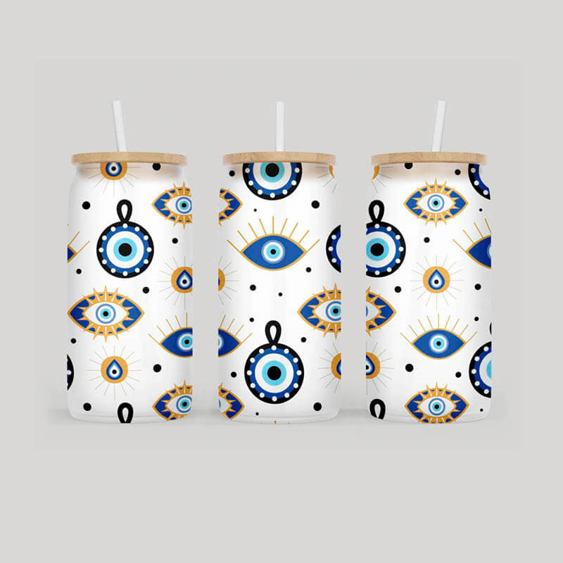 Evil Eye Glass Tumbler