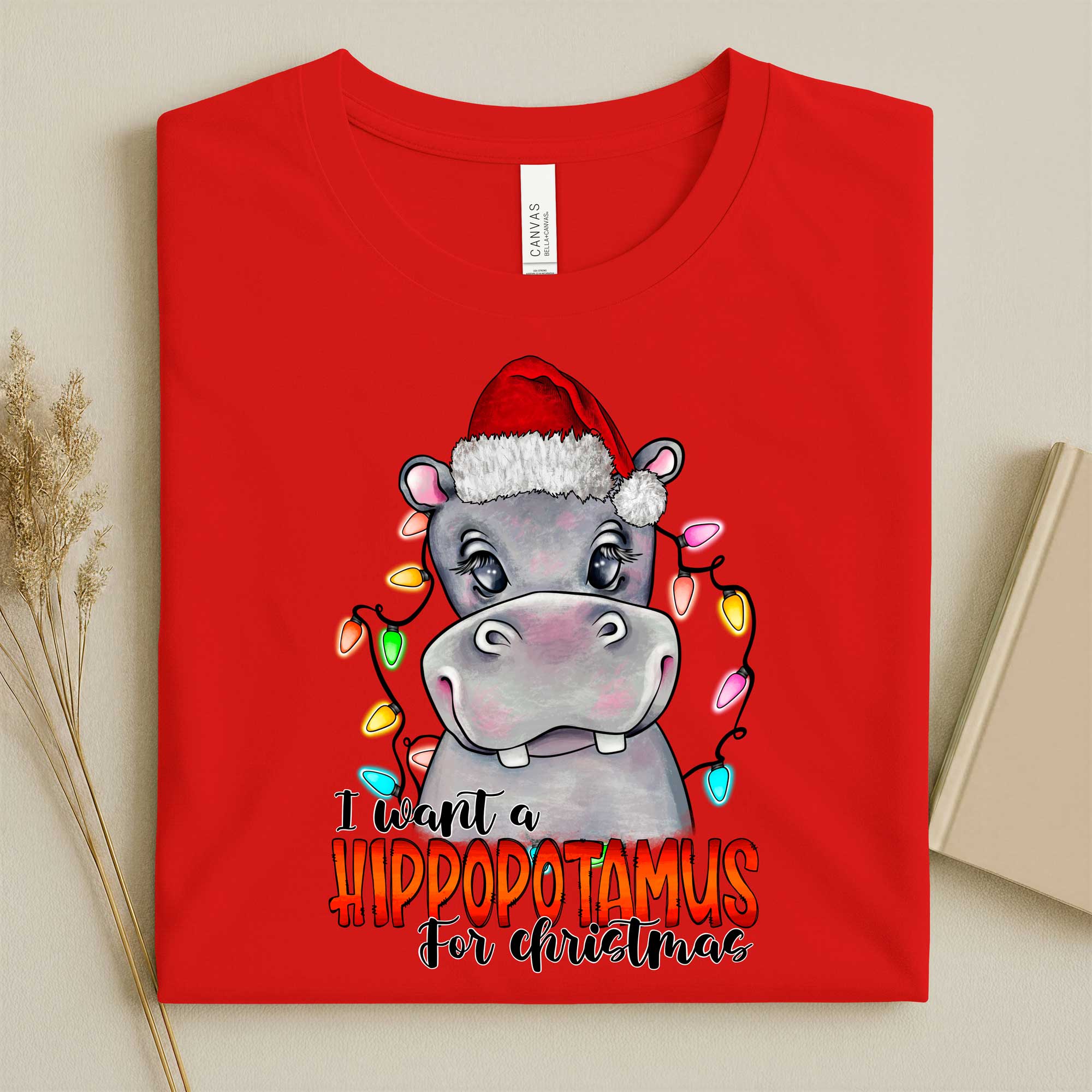 Harry The Hippo Christmas T-Shirt - Image 3