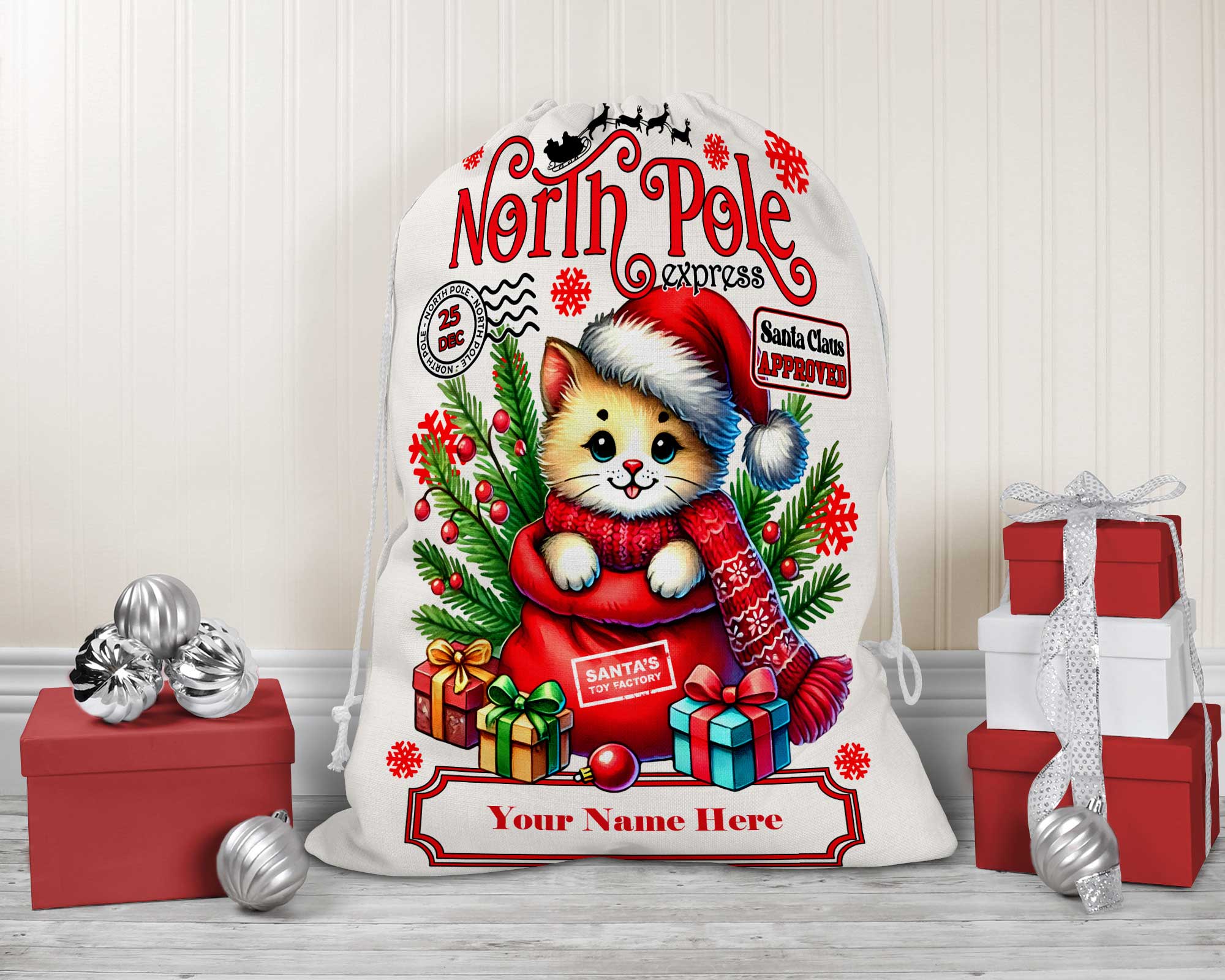 Child's Christmas Santa Sacks Your Choice of Styles - Image 2
