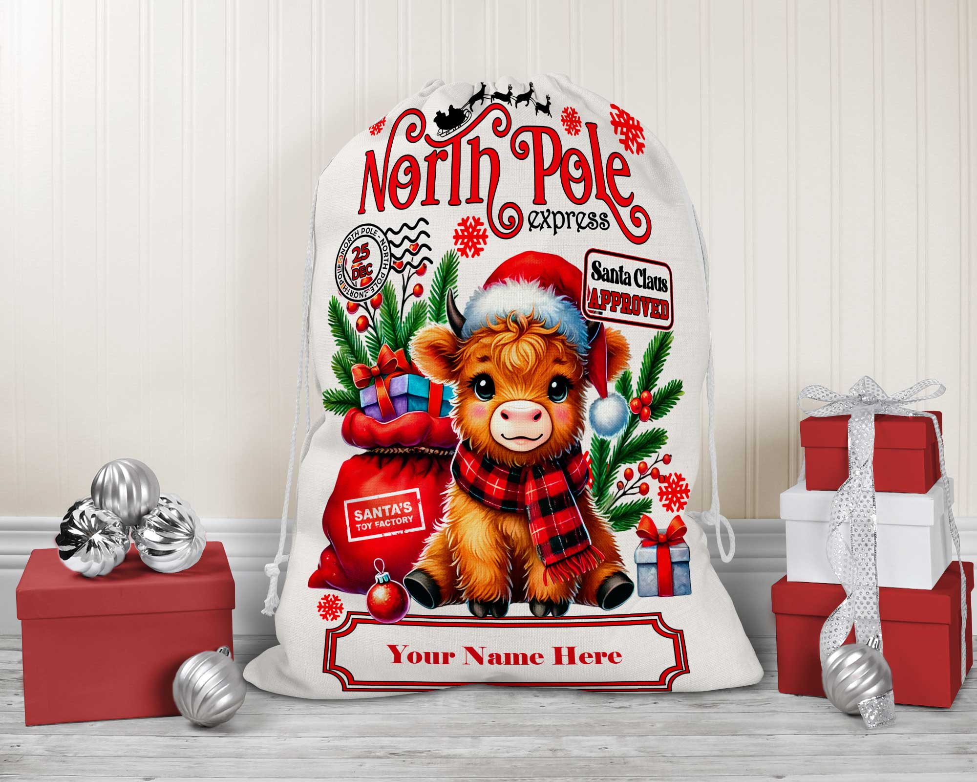 Child's Christmas Santa Sacks Your Choice of Styles - Image 3