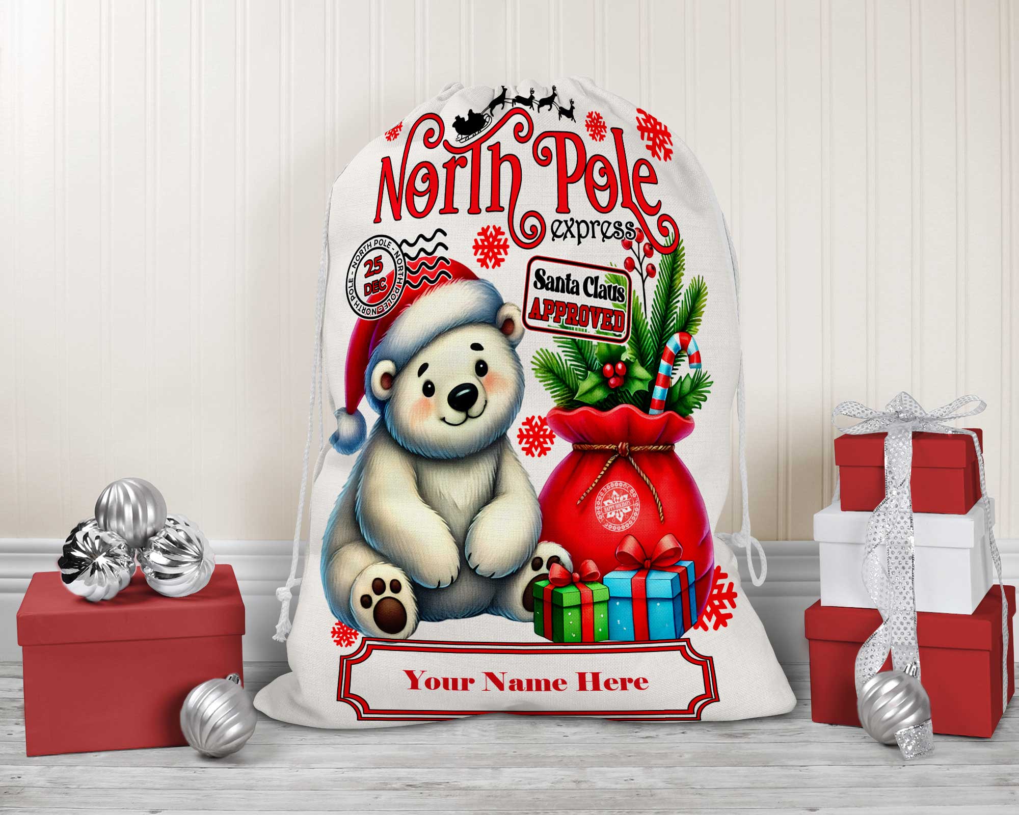 Child's Christmas Santa Sacks Your Choice of Styles - Image 6