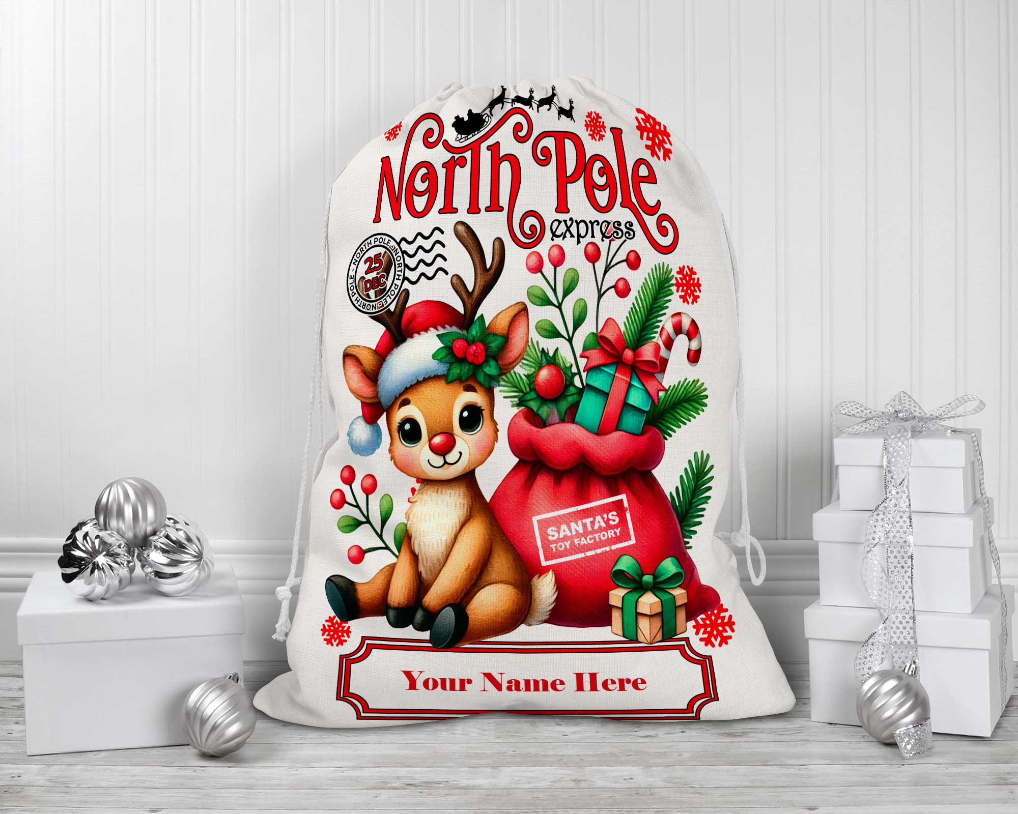 Child's Christmas Santa Sacks Your Choice of Styles - Image 7