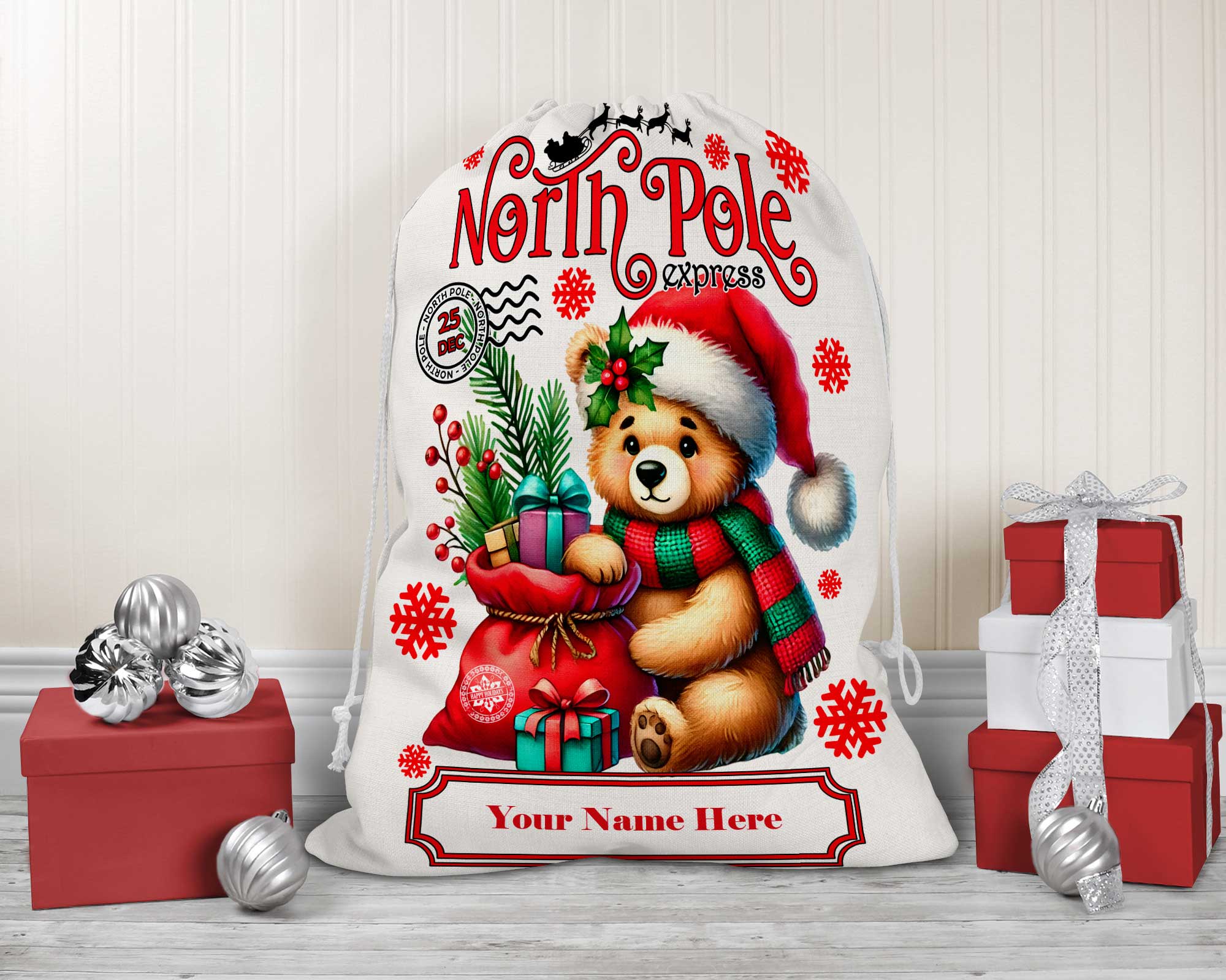 Child's Christmas Santa Sacks Your Choice of Styles - Image 9