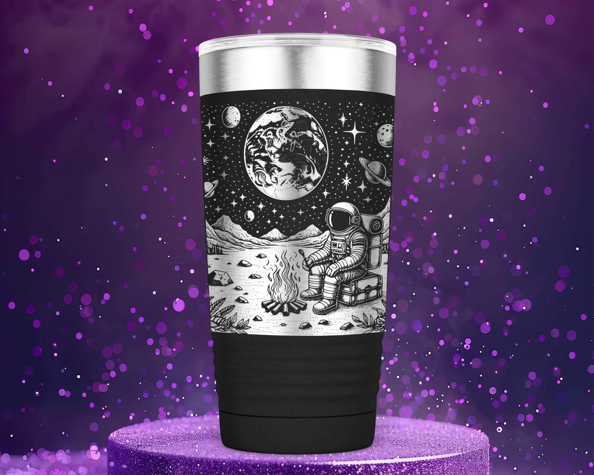Solitude Astronaut In Space 20oz Stainless Steel Tumbler