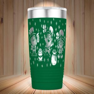 Saint Patrick's Laser Engraved Gnome Tumbler
