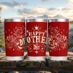 Classic Mother's Day Laser Engraved Tumbler Say I Love You!